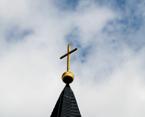 Vergoldung Kirchturmspitze